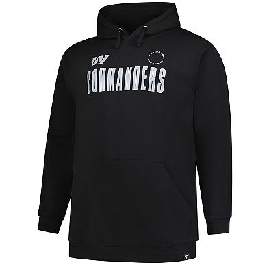 Men's Fanatics Black Washington Commanders Big & Tall Chip Shot Hoodie