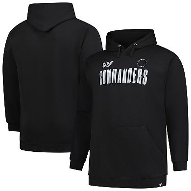 Men's Fanatics Black Washington Commanders Big & Tall Chip Shot Hoodie