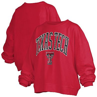 Women's Pressbox Red Texas Tech Red Raiders Janise Fleece Sweatshirt