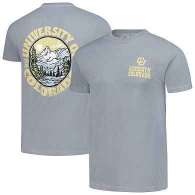 Men's Gray Colorado Buffaloes Comfort Colors Thick Lined Landscape T-Shirt