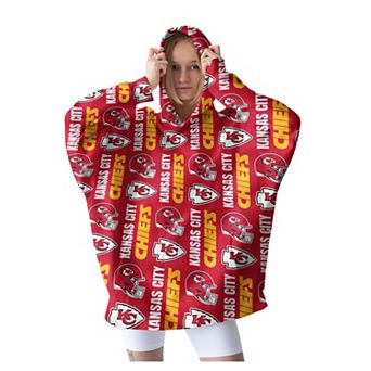 "Pegasus Kansas City Chiefs 54"" x 72"" Homefield Repeat Logo Wearable Hoodie Blanket"