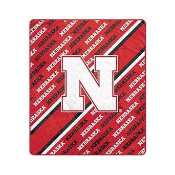 Pegasus Nebraska Huskers 50" x 60" Diagonal Lined Wordmark Ultra Soft Blanket