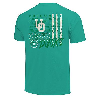 Men's Green Oregon Ducks Comfort Colors OHT Camo Overlay T-Shirt