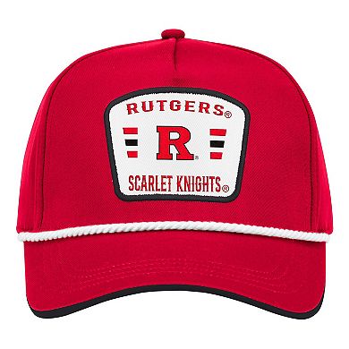 Men's Colosseum Scarlet Rutgers Scarlet Knights Hits the Road Podium Adjustable Hat