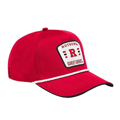 Men's Colosseum Scarlet Rutgers Scarlet Knights Hits the Road Podium Adjustable Hat