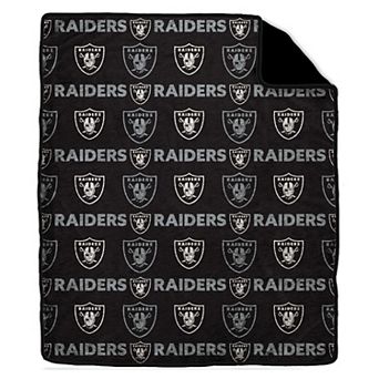 "Pegasus Las Vegas Raiders Tonal Wordmark 60"" x 70"" Faux Fur Blanket"