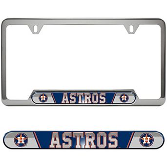 Logo Brands Houston Astros Embossed License Plate Frame
