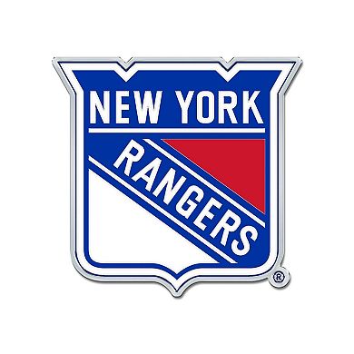 WinCraft New York Rangers Colored Chrome Auto Emblem