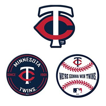WinCraft Minnesota Twins 3-Pack Premium Fridge Magnet Set