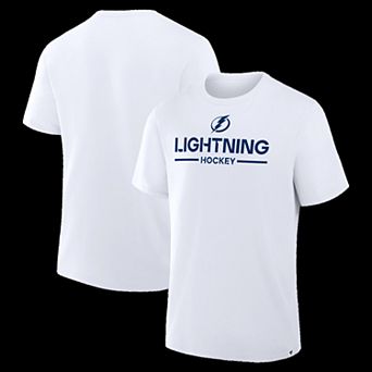 Men's Fanatics White Tampa Bay Lightning Authentic Pro Primary T-Shirt