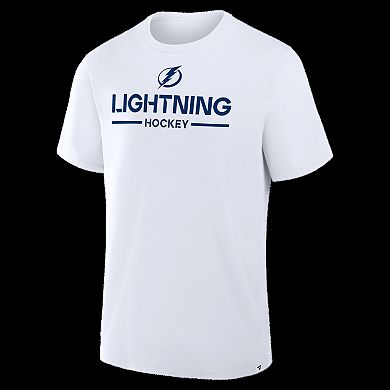 Men's Fanatics White Tampa Bay Lightning Authentic Pro Primary T-Shirt