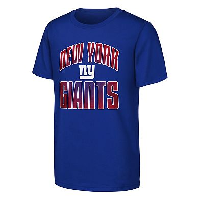 Youth Outerstuff Royal New York Giants Never Quit 2-Pack T-Shirt Set