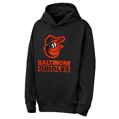 Youth Outerstuff Black Baltimore Orioles Back to Basics Hoodie