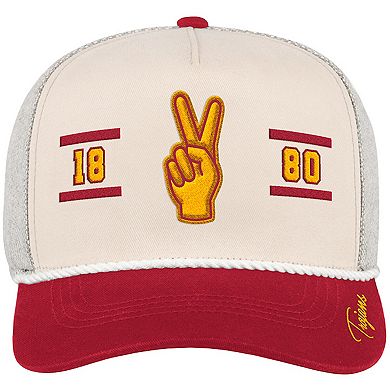 Men's Colosseum Natural USC Trojans Frank Podium Adjustable Hat