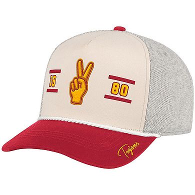 Men's Colosseum Natural USC Trojans Frank Podium Adjustable Hat