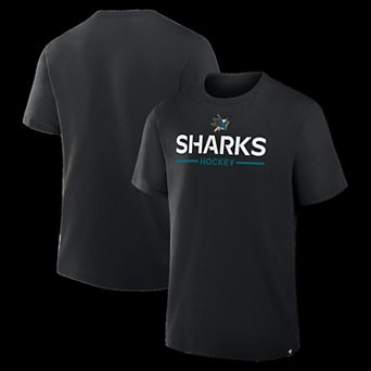 Men's Fanatics Black San Jose Sharks Authentic Pro Primary T-Shirt