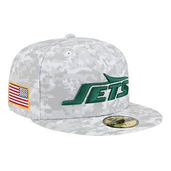 Men's New Era White New York Jets 2025 Salute to Service Fan Pack 59FIFTY Fitted Hat