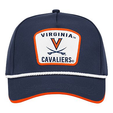 Men's Colosseum Navy Virginia Cavaliers Hits the Road Podium Adjustable Hat