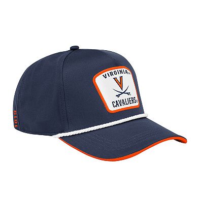 Men's Colosseum Navy Virginia Cavaliers Hits the Road Podium Adjustable Hat