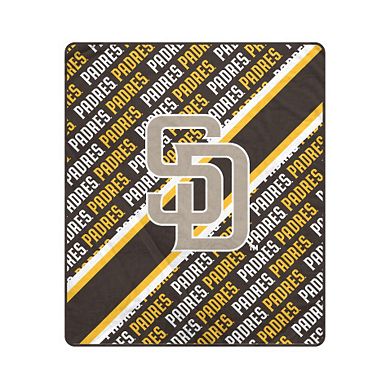 "Pegasus San Diego Padres 60"" x 70"" Diagonal Lined Wordmark Ultra Soft Blanket"
