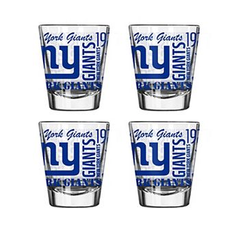 New York Giants 4-Pack 2oz. Shot Glass Set