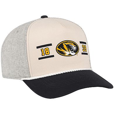 Men's Colosseum Natural Missouri Tigers Frank Podium Adjustable Hat