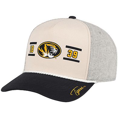 Men's Colosseum Natural Missouri Tigers Frank Podium Adjustable Hat