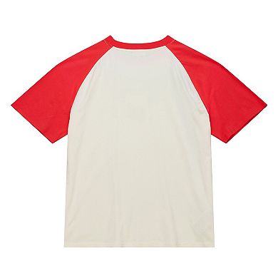 Women's Mitchell & Ness Cream Pittsburgh Pirates Boyfriend Raglan T-Shirt