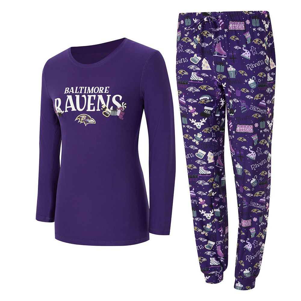 Women's Concepts Sport Purple Baltimore Ravens Chesnut Long Sleeve T ...