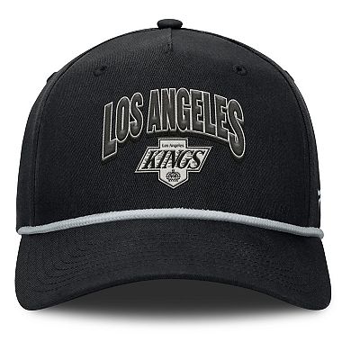 Men's Fanatics Black Los Angeles Kings Decades Collection A-Frame Adjustable Hat
