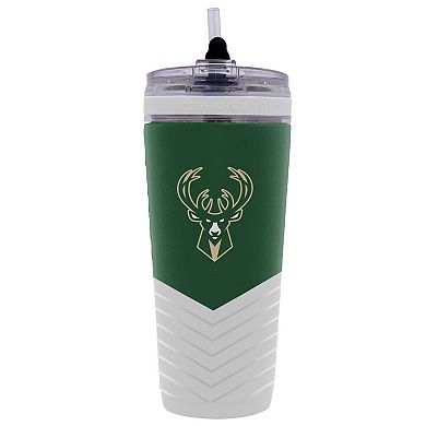 WinCraft Milwaukee Bucks 26oz 4D Flex Ice Shaker Bottle