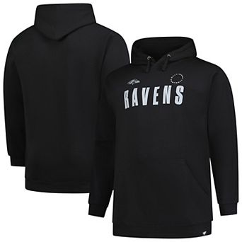 Men's Fanatics Black Baltimore Ravens Big & Tall Chip Shot Hoodie