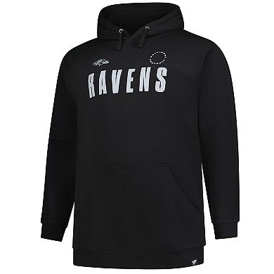 Men's Fanatics Black Baltimore Ravens Big & Tall Chip Shot Hoodie