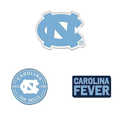 WinCraft North Carolina Tar Heels 3-Pack Premium Fridge Magnet Set