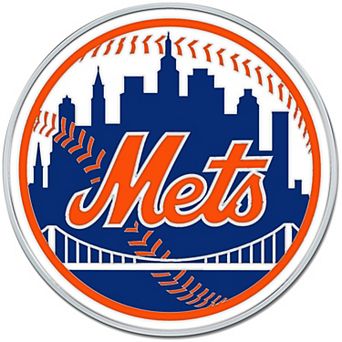 WinCraft New York Mets Colored Chrome Auto Emblem