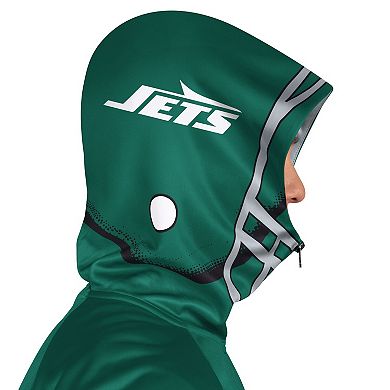 Men's Pro Player Green/Black New York Jets Helmet Full-Zip Hooded Track Jacket