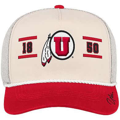 Men's Colosseum Natural Utah Utes Frank Podium Adjustable Hat