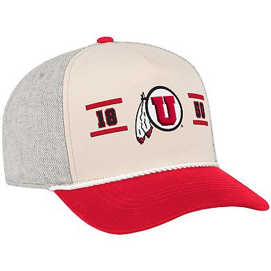 Men's Colosseum Natural Utah Utes Frank Podium Adjustable Hat