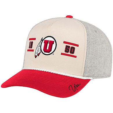 Men's Colosseum Natural Utah Utes Frank Podium Adjustable Hat