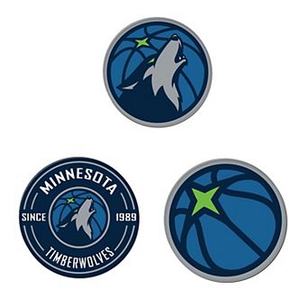 WinCraft Minnesota Timberwolves 3-Pack Premium Fridge Magnet Set