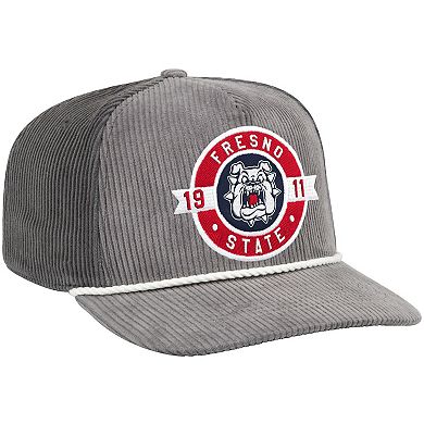 Men's Colosseum Gray Fresno State Bulldogs Where's My Hat Podium Adjustable Trucker Hat