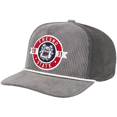 Men's Colosseum Gray Fresno State Bulldogs Where's My Hat Podium Adjustable Trucker Hat