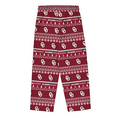 Preschool Outerstuff Crimson Oklahoma Sooners Ugly Sweater Pajama Set