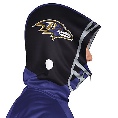 Men's Pro Player Purple/Black Baltimore Ravens Helmet Full-Zip Hooded Track Jacket
