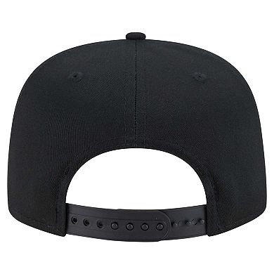 Men's New Era Black Detroit Lions B-Dub Golfer Snapback Hat