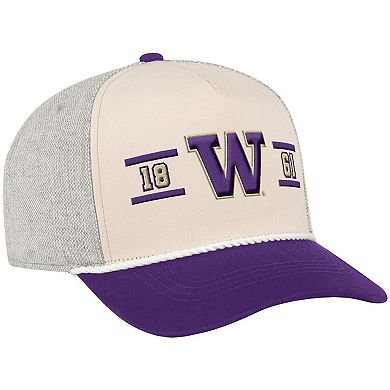 Men's Colosseum Natural Washington Huskies Frank Podium Adjustable Hat