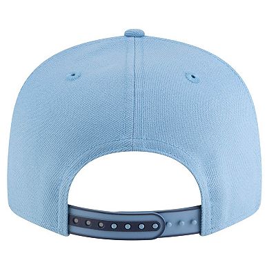 Youth New Era White/Light Blue Memphis Grizzlies 2025 NBA Tip Off Split Panel 9FIFTY Snapback Hat