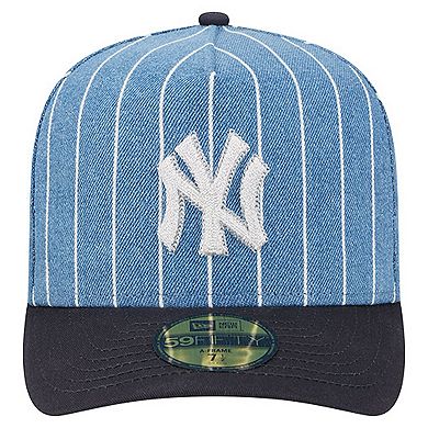 Men's New Era Blue/Navy New York Yankees Parallel A-Frame 59FIFTY Fitted Hat