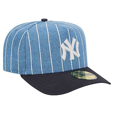 Men's New Era Blue/Navy New York Yankees Parallel A-Frame 59FIFTY Fitted Hat