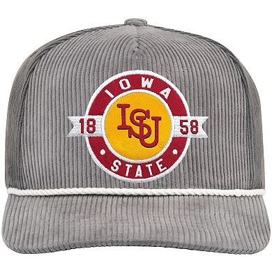 Men's Colosseum Gray Iowa State Cyclones Where's My Hat Podium Adjustable Trucker Hat